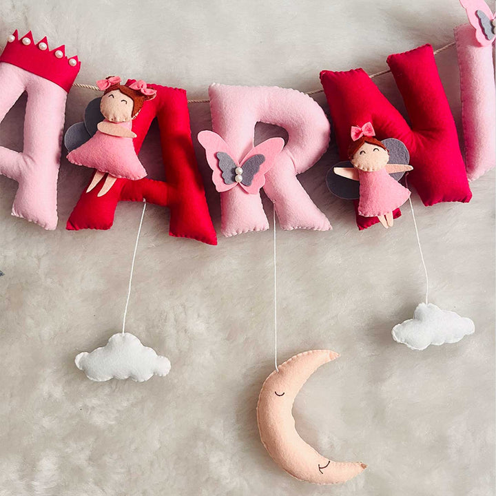 Handcrafted Personalized Fairy Themed Bunting For Kids