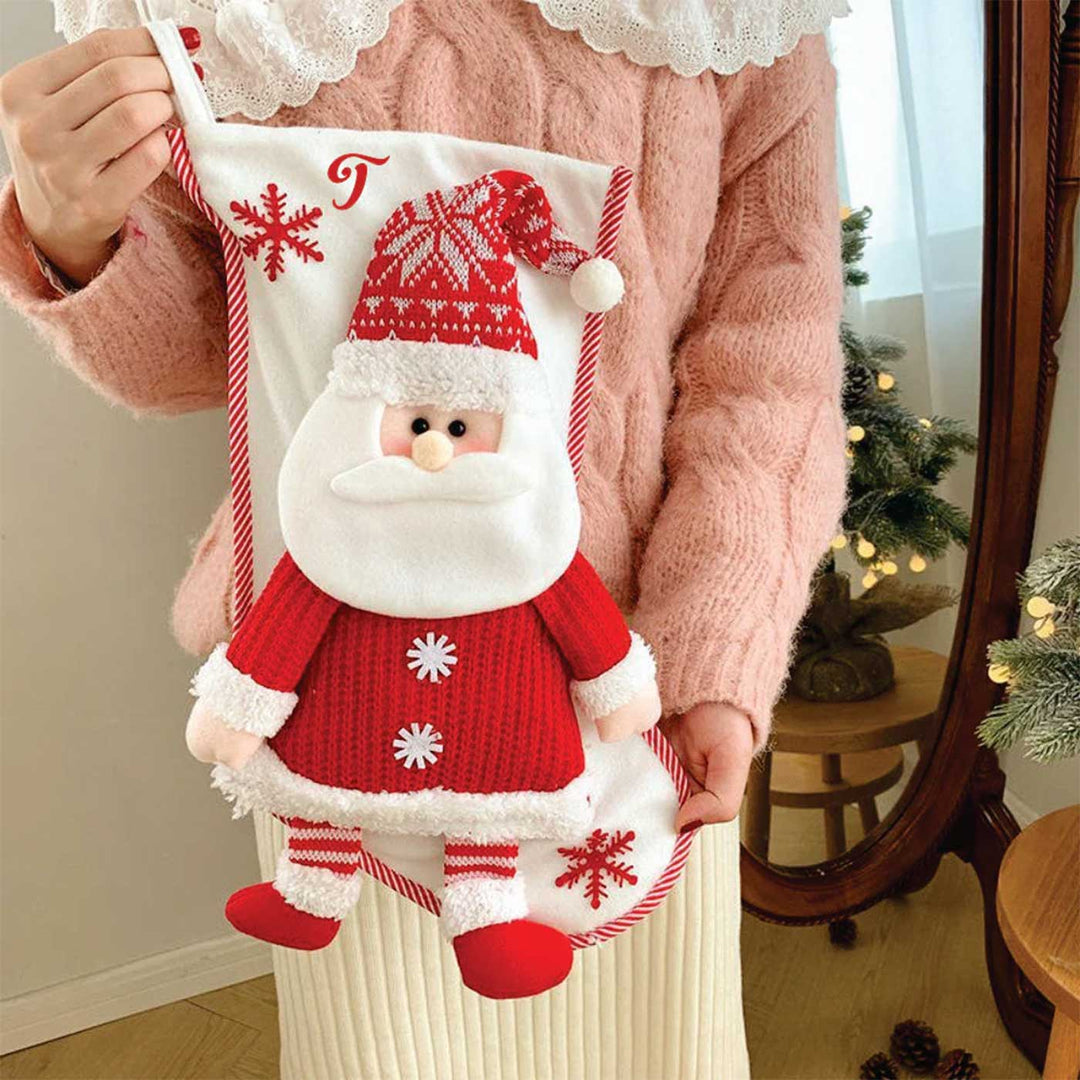 Personalized Hearty Laugh Felt Stockings For Christmas Decoration