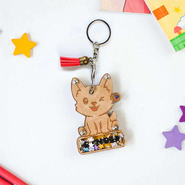 Personalized Dog Shaped Keychain For Kids