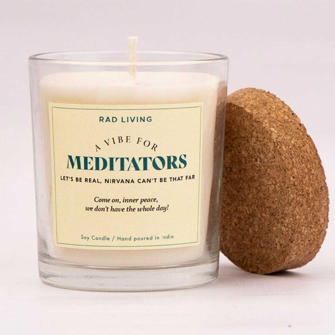 Hand Poured Meditators Nag Champa Scented Soy Wax Candle