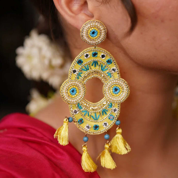 Handmade Mastani Beaded Earrings