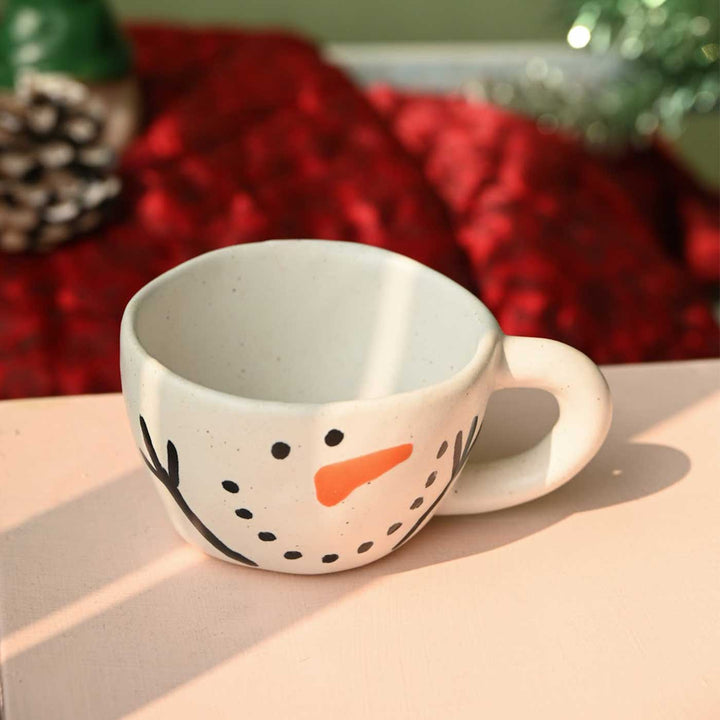 Handmade Olaf Illustration Ceramic Mug | Secret Santa Gift Ideas