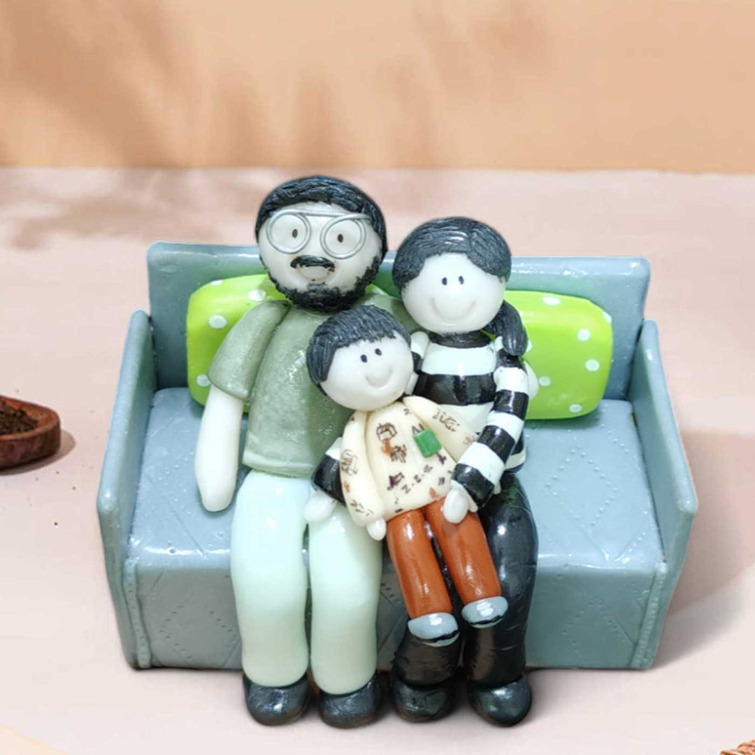 Photo Personalized Handmade 3D Sofa Theme Clay Figurine