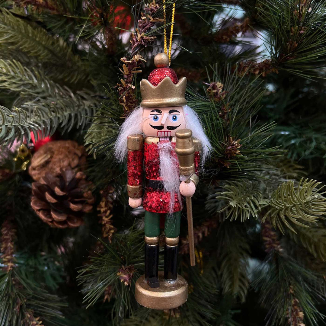 Handmade Symphony Nutcracker Wooden Ornaments For Christmas Tree Decoration | Set Of 3