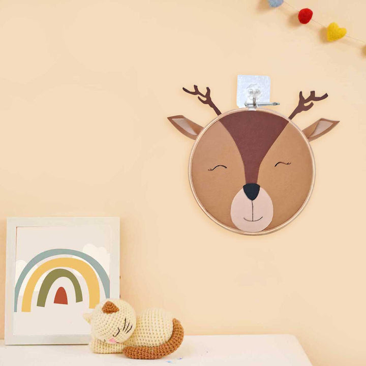 Deer Themed Felt Wall Hoop