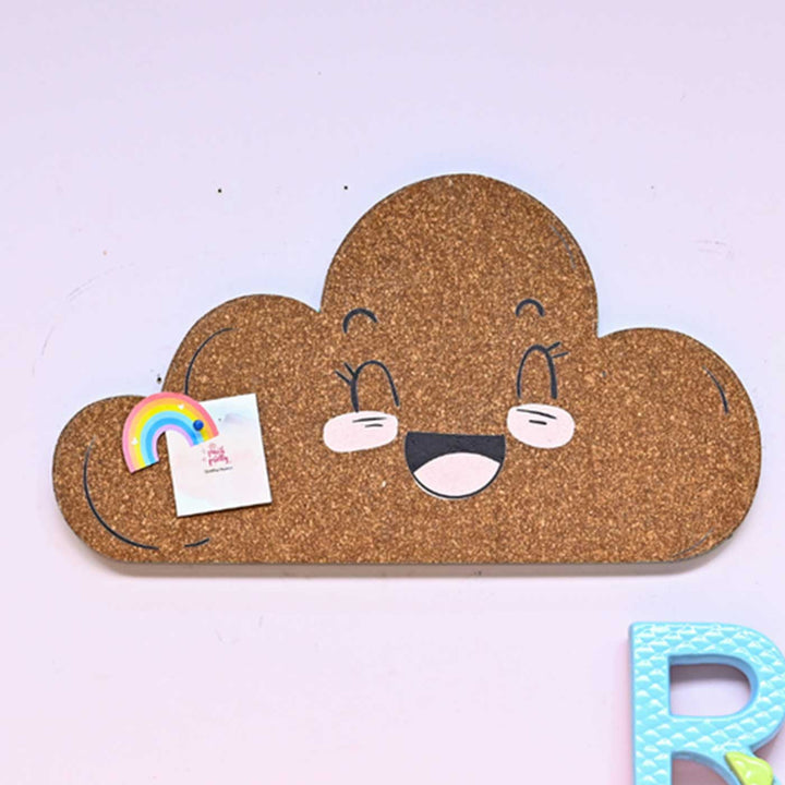 Handmade Cloud Shaped Wooden Pinboard For Kids