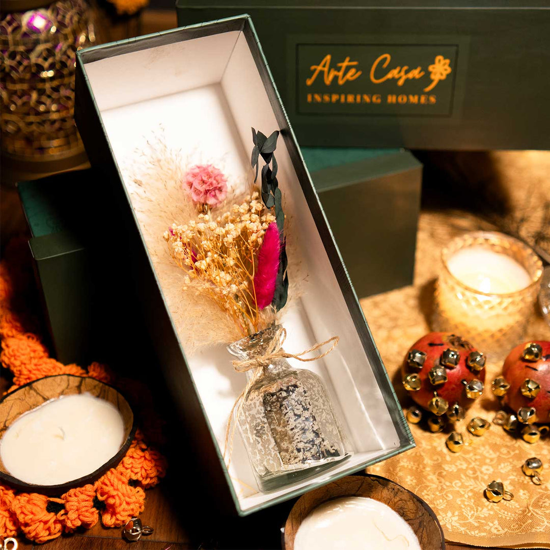 Premium Sweet Blossom Diwali Glass Gift Hamper | Set Of 2