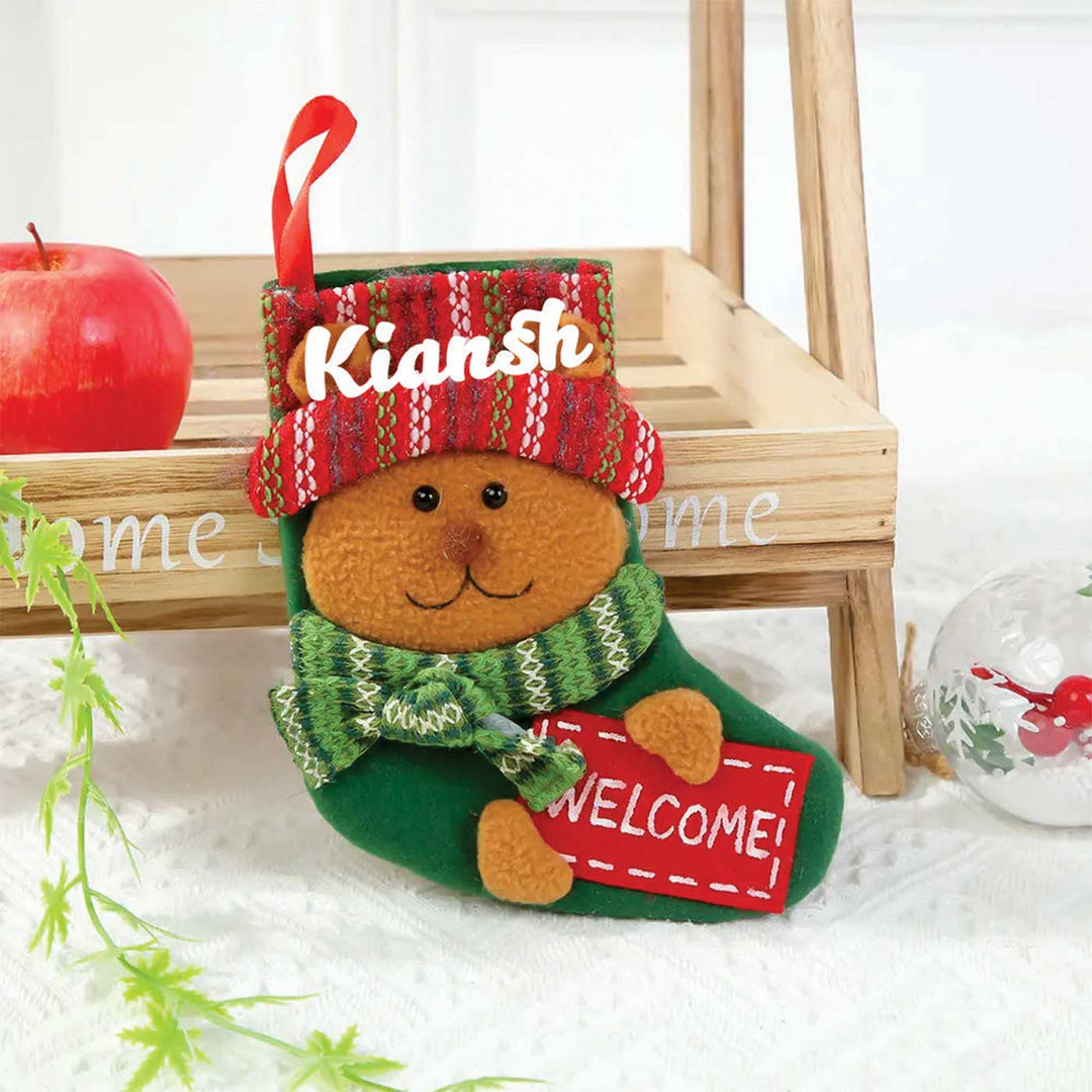 Personalized Ho Ho Ho Surprise! Felt & Wool Stockings For Christmas Decoration