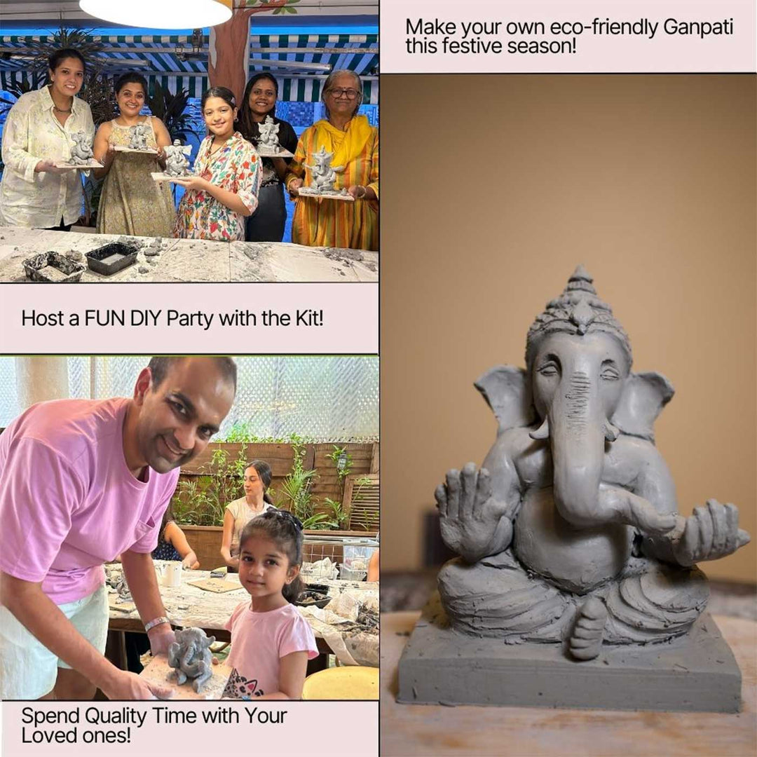 Eco-friendly Shadu Mati Ganpati Clay DIY Kit for Ganesh Chaturthi