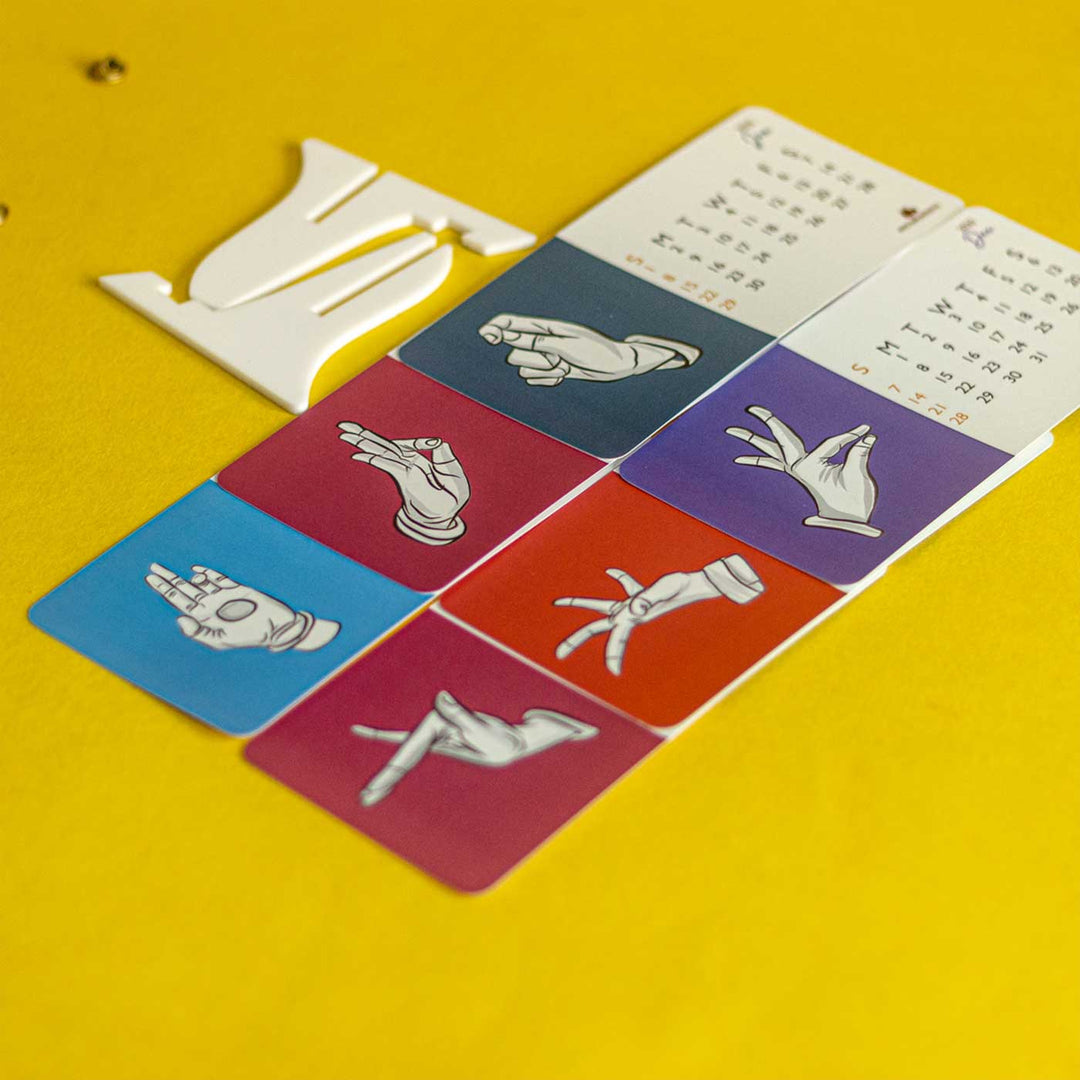 Printed Hastas 2025 Desk Calendar