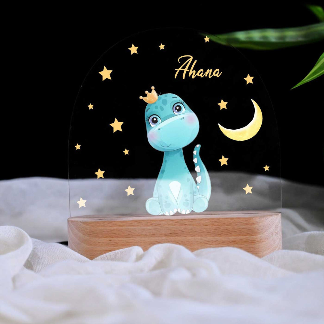 Personalized Dino Theme Acrylic LED Table Lamp