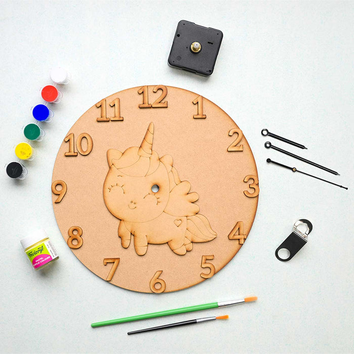 Handmade Magical Unicorn Clock Painting DIY Kit | Set of 6