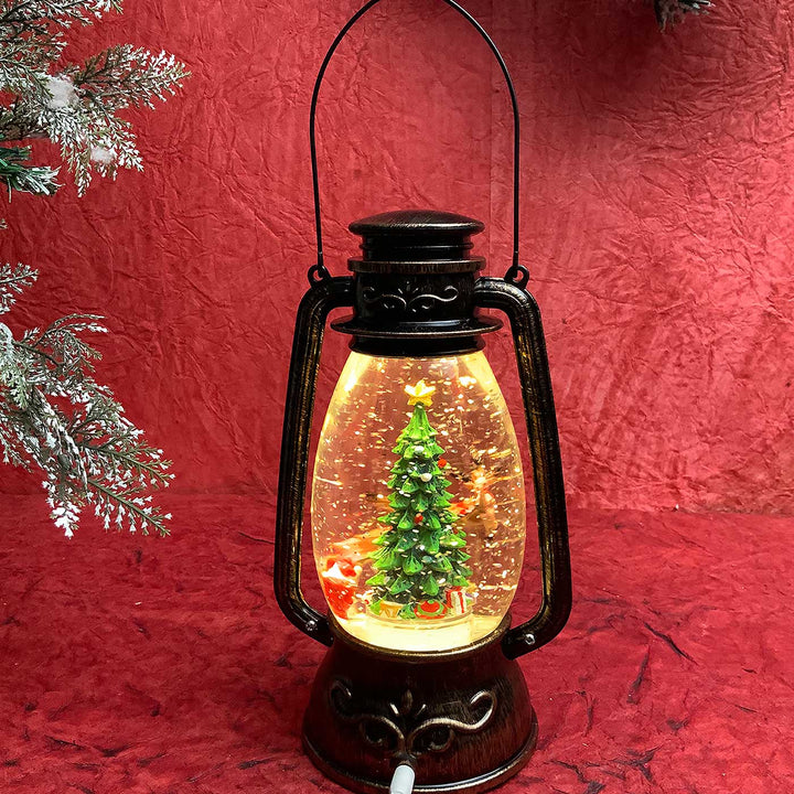 Flying Deer Xmas Tree Musical Lantern For Christmas Table Decoration