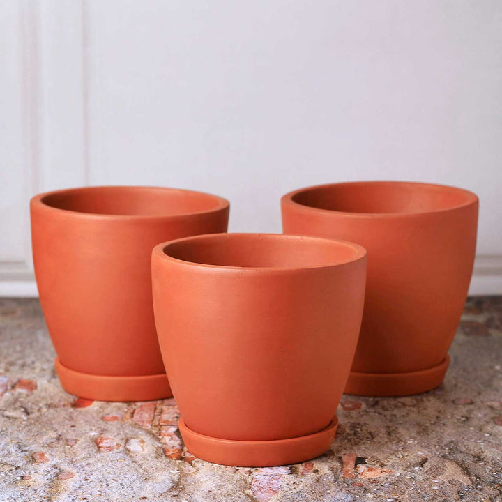 Handmade Medium 6 Inch Hexane Planter Terracotta Planter Pot