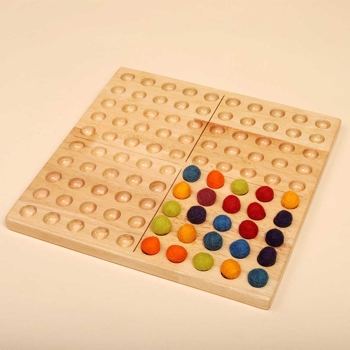 Wooden Hundred Board Montessori For Kids