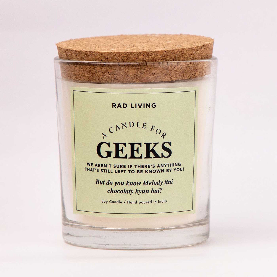 Hand Poured Geeks Sweet Musk Scented Soy Wax Candle