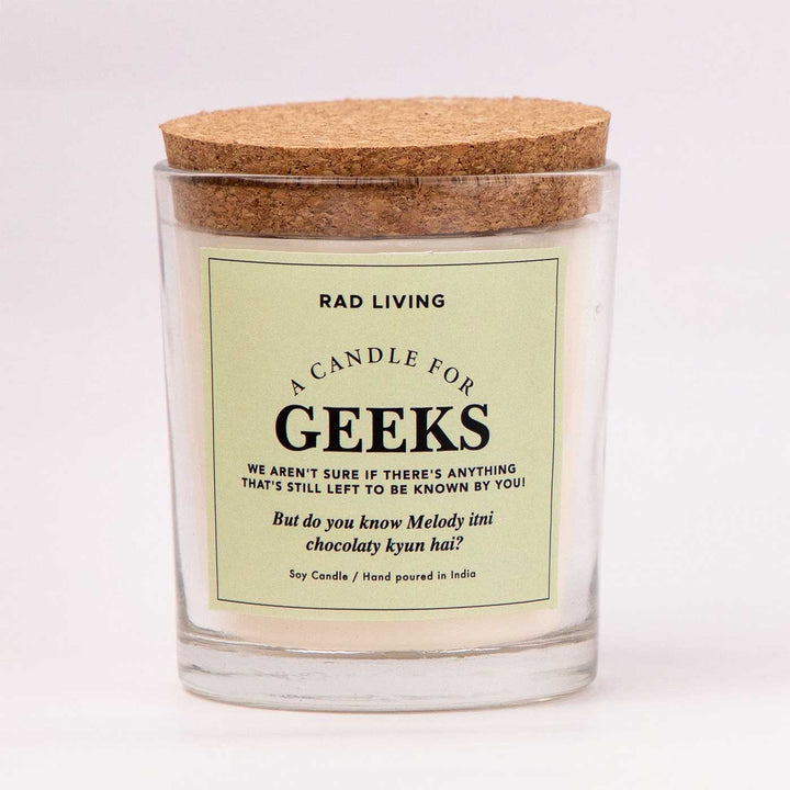 Hand Poured Geeks Sweet Musk Scented Soy Wax Candle