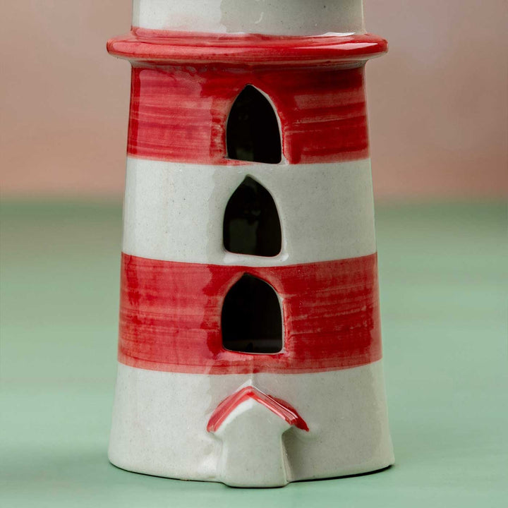 Lighthouse Ceramic Tealight Holder