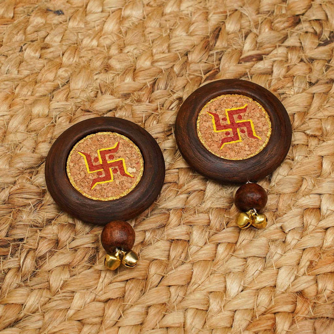 Handmade Swastik Diwali Stick On Hanging | Set of 2