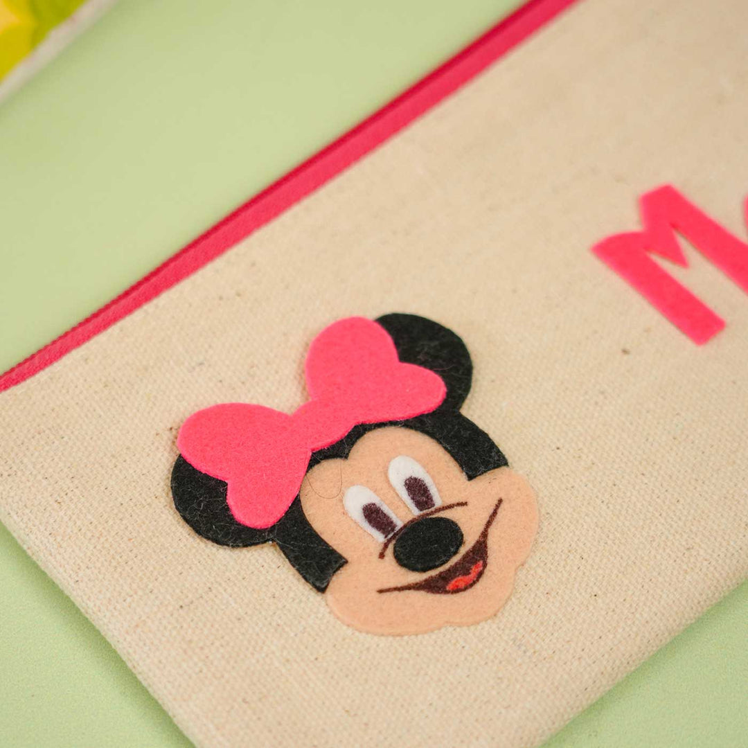 Personalized Mini Mouse Theme Stationary Pouch