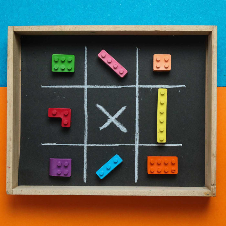 Handmade Non-Toxic Lego Block Crayons | Set Of 8