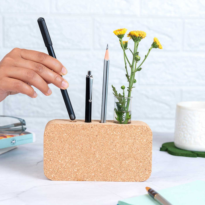 Test Tube Planter Cork Pen Holder