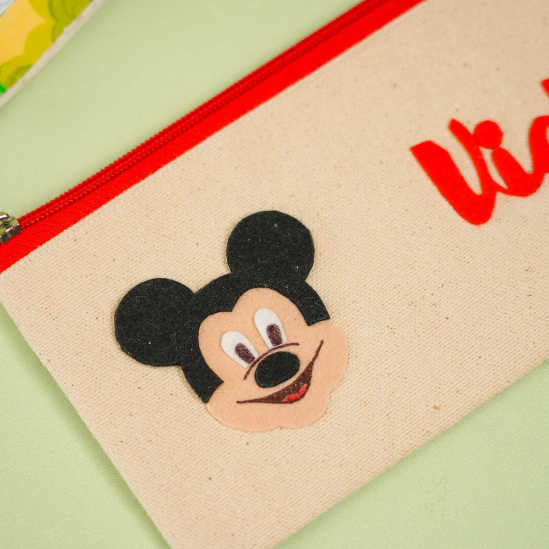 Personalized Mickey Theme Stationary Pouch