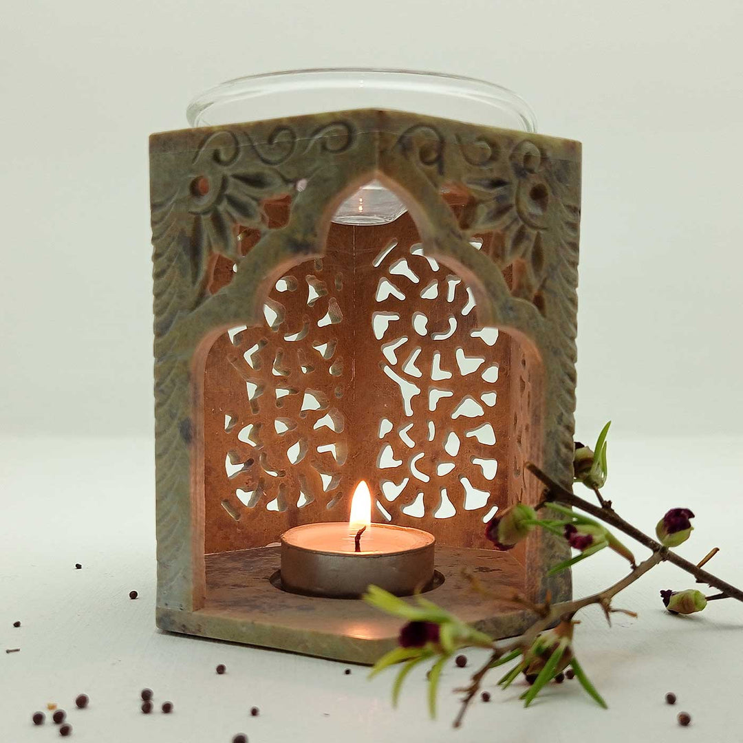 Handmade Antique Hariz Soapstone Aroma Diffuser