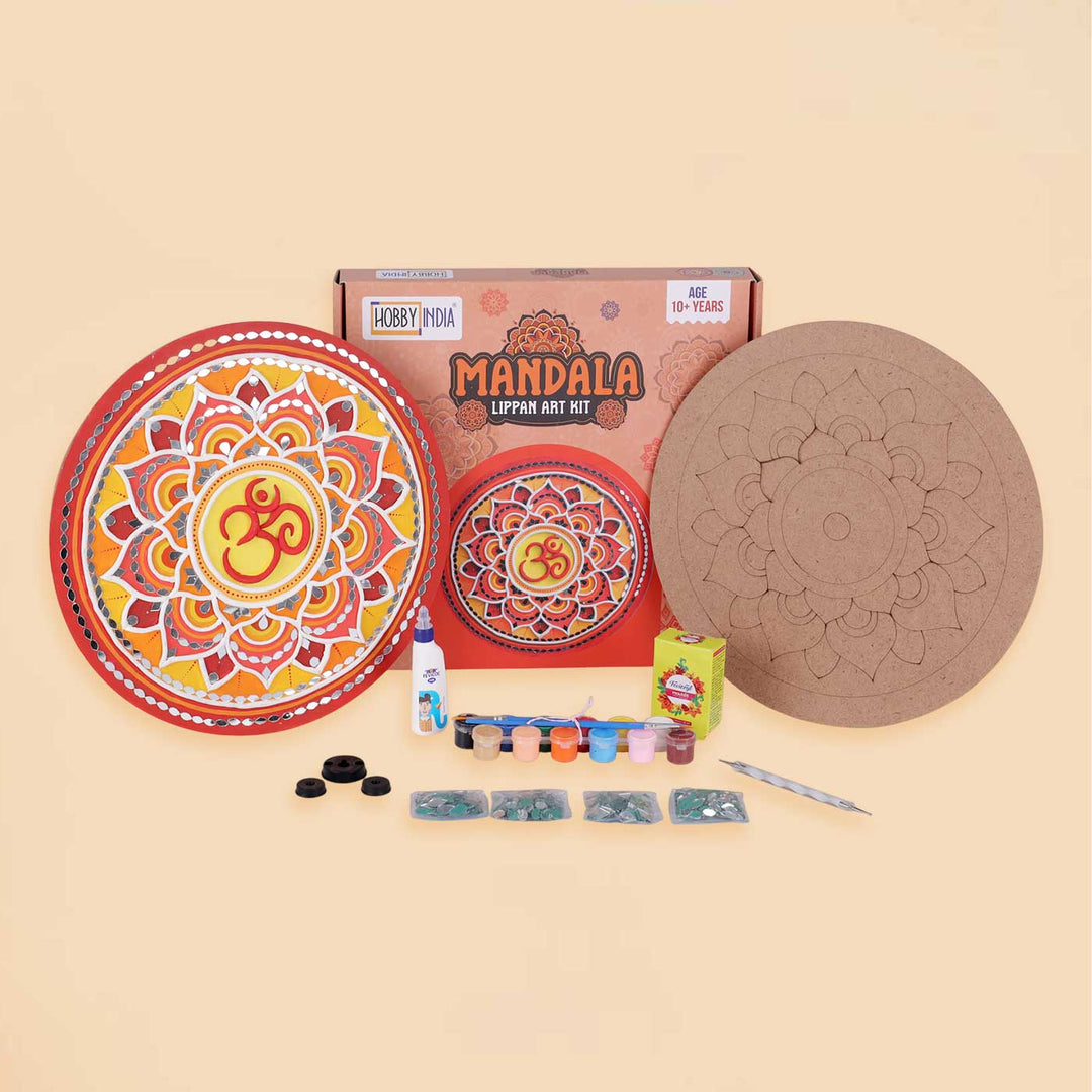 Pre Marked Mandala Lippan Art MDF Wood DIY Kit