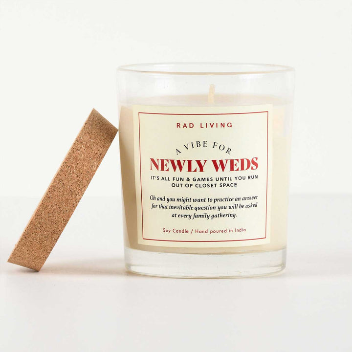 Hand Poured Newly Weds Cupid'S Flower Scented Soy Wax Candle