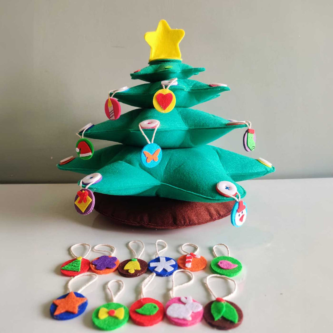 Personalized Tree Of Joy Felt DIY Decor For Christmas Decoration | Set Of 23