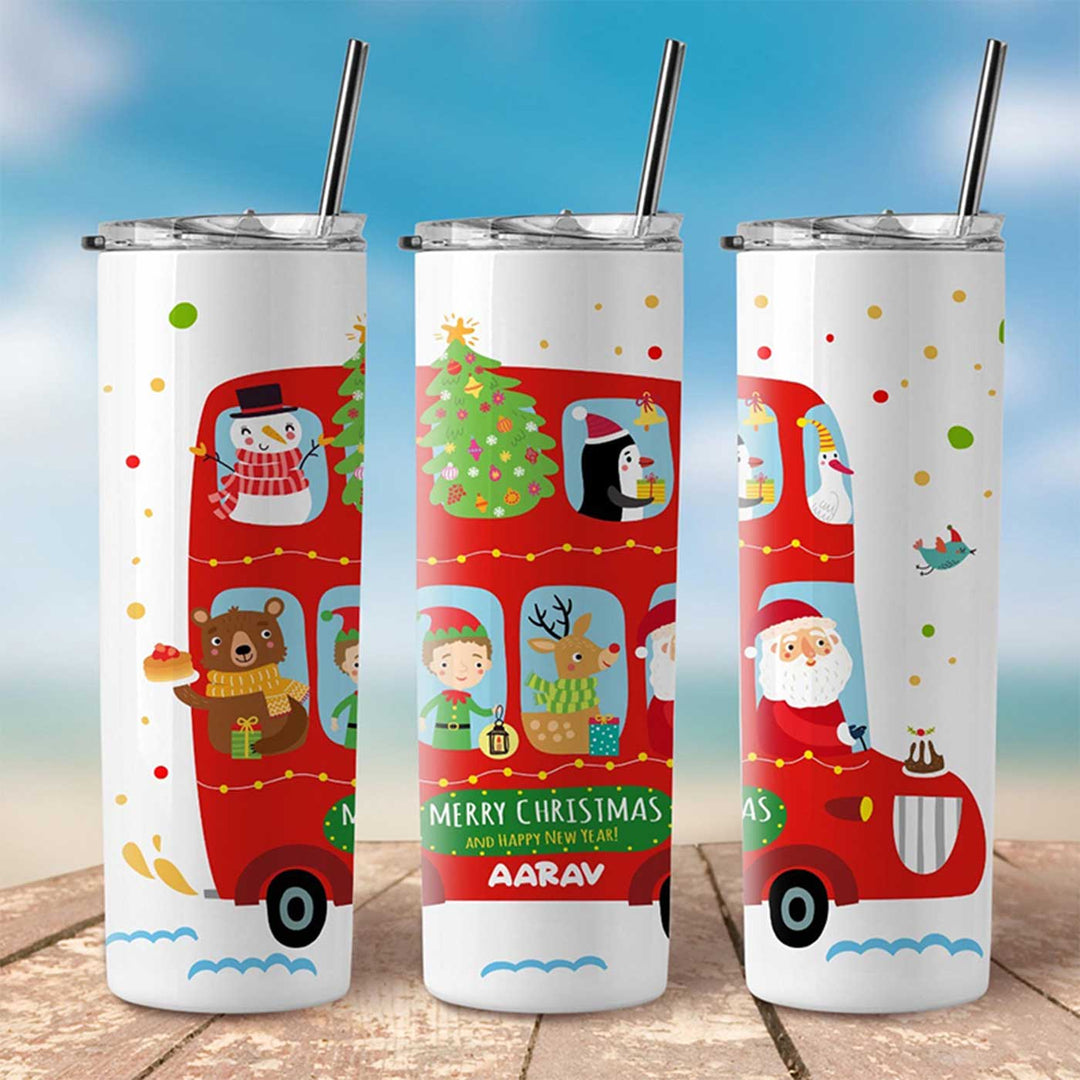 Personalized Skinny Printed Steel Tumbler | Xmas Gifting Ideas