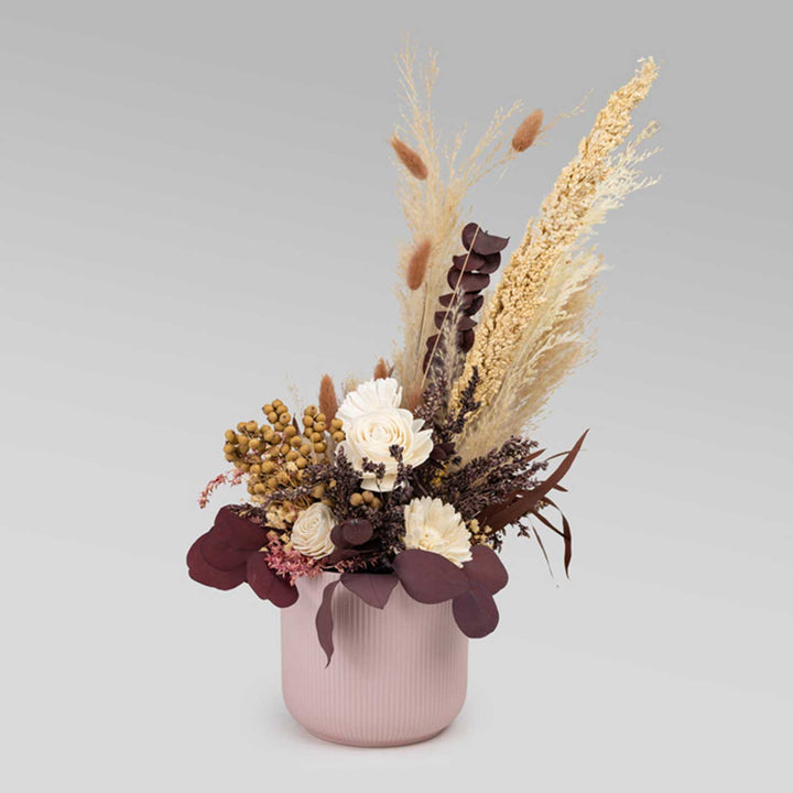 Handmade Rustic Delight Shola Flower Centerpiece