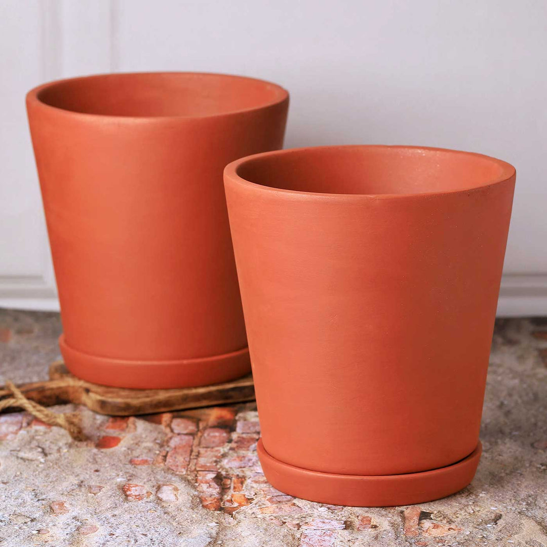 Handmade Large 7.5 Inch Cone Planter Inch Terracotta Planter Pot