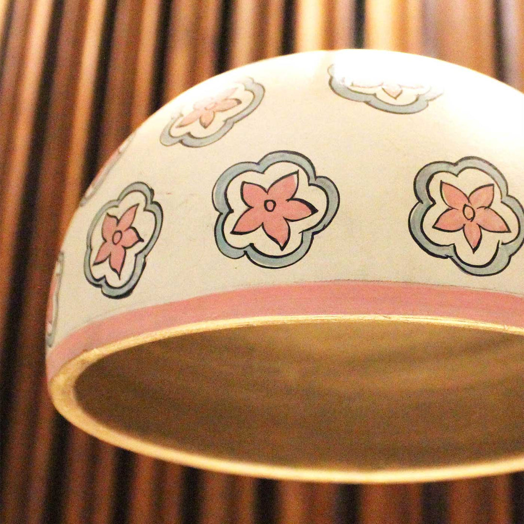 Handmade Dome Shape Terracotta Hanging Lamp