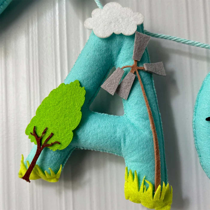 Personalized Bob The Scarecrow Felt Bunting / Garland For Kids