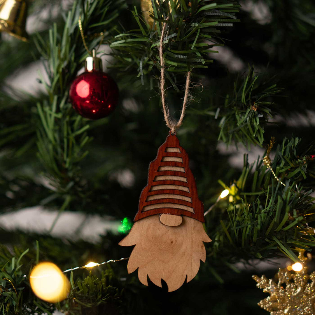 Handmade Wooden Tinker Ornaments For Christmas Tree Decoration | Set of 3