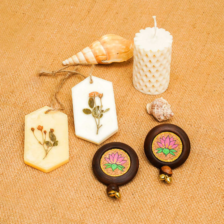 Handmade Decorative Aura Diwali Gift Hamper | Set of 4