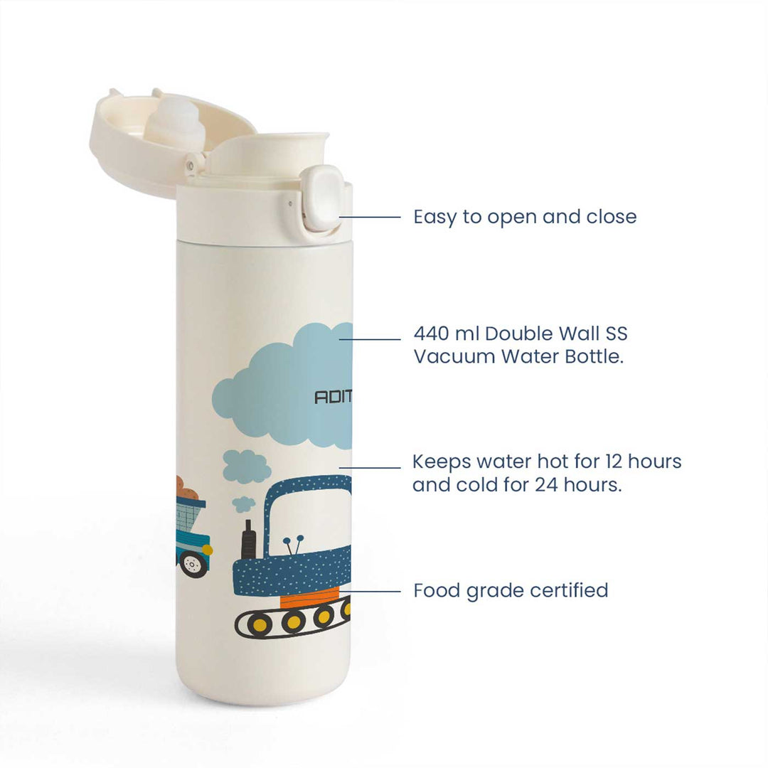 Personalized Let'S Build Theme Steel Insulated Water Bottle