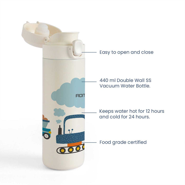 Personalized Let'S Build Theme Steel Insulated Water Bottle