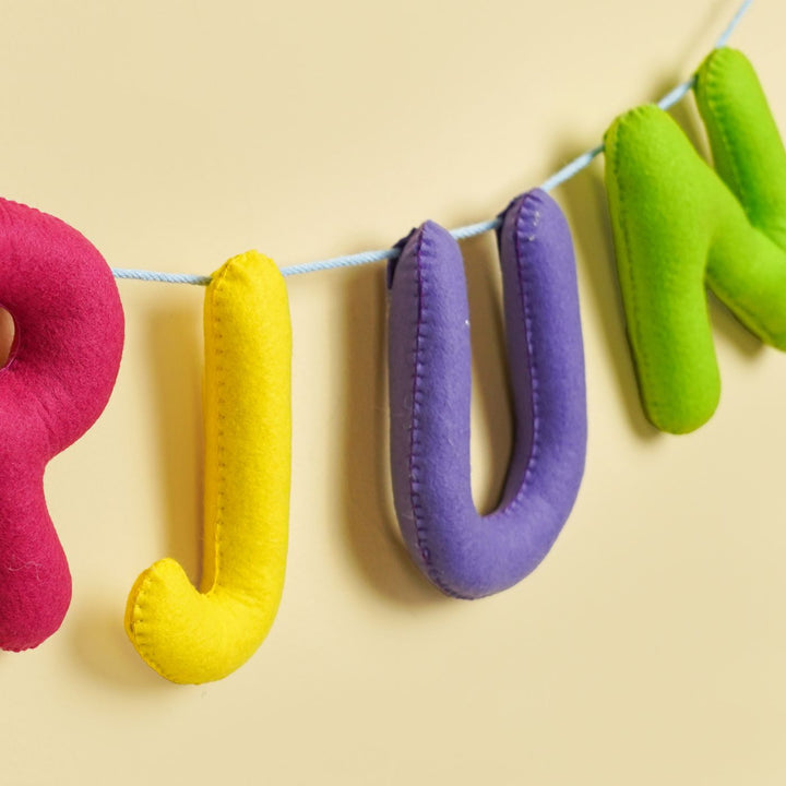 Handmade Personalized Felt Kids Bunting