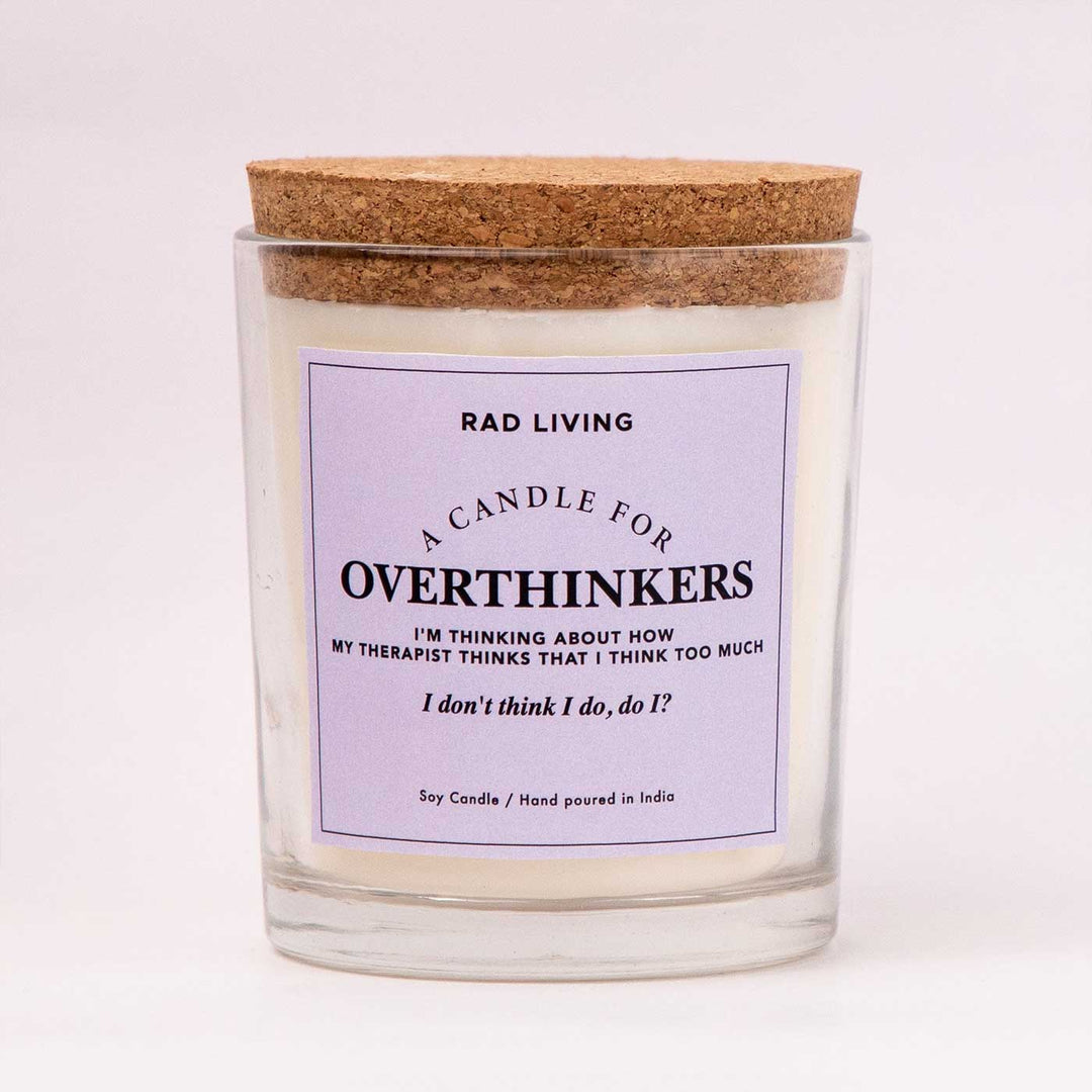 Hand Poured Overthinkers Carnations Scented Soy Wax Candle