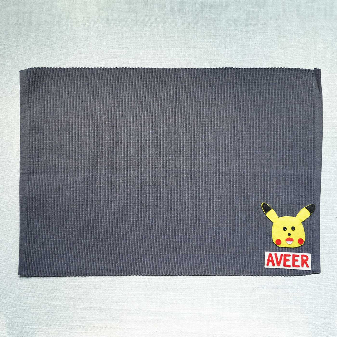 Personalized Handmade Pikachu Table Mat For Kids