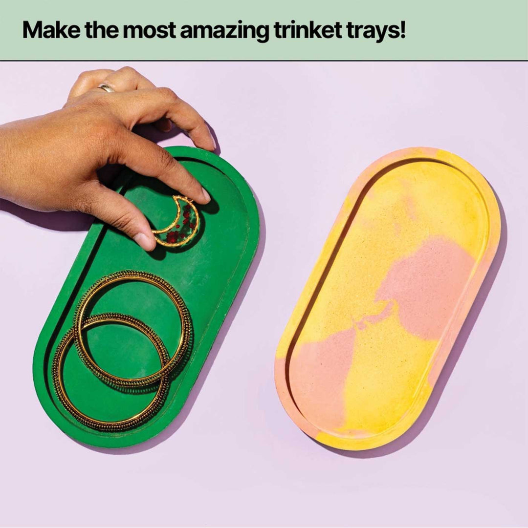 Cement Trinket Tray Making DIY Kit