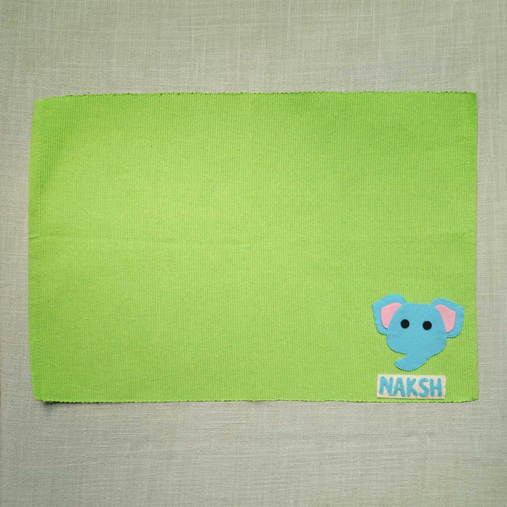 Personalized Handmade Elephant Table Mat For Kids