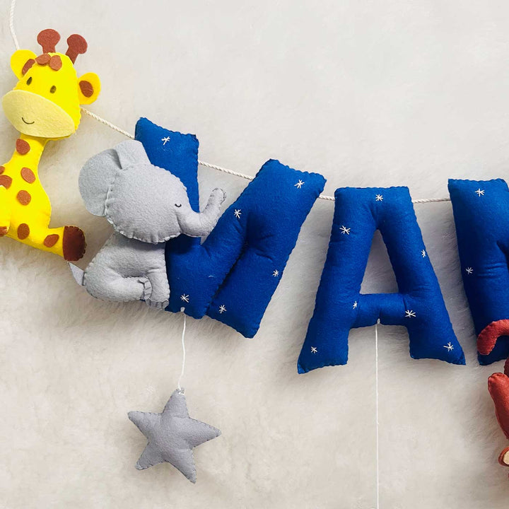 Handcrafted Personalized Animal Kingdom Bunting For Kids