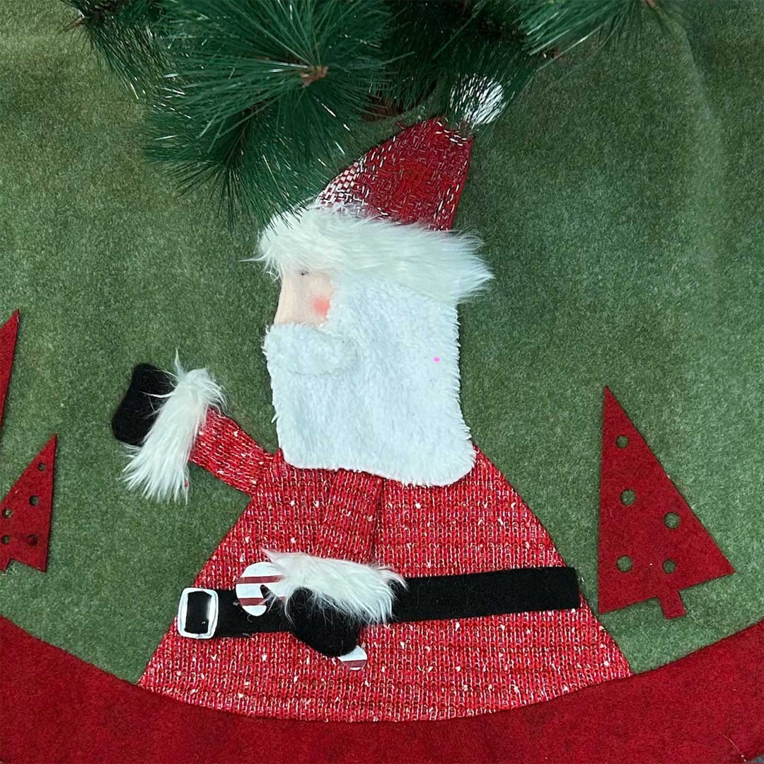 Personalized Santa's Winter Wrap Felt Tree Skirt For Christmas Tree Decoration