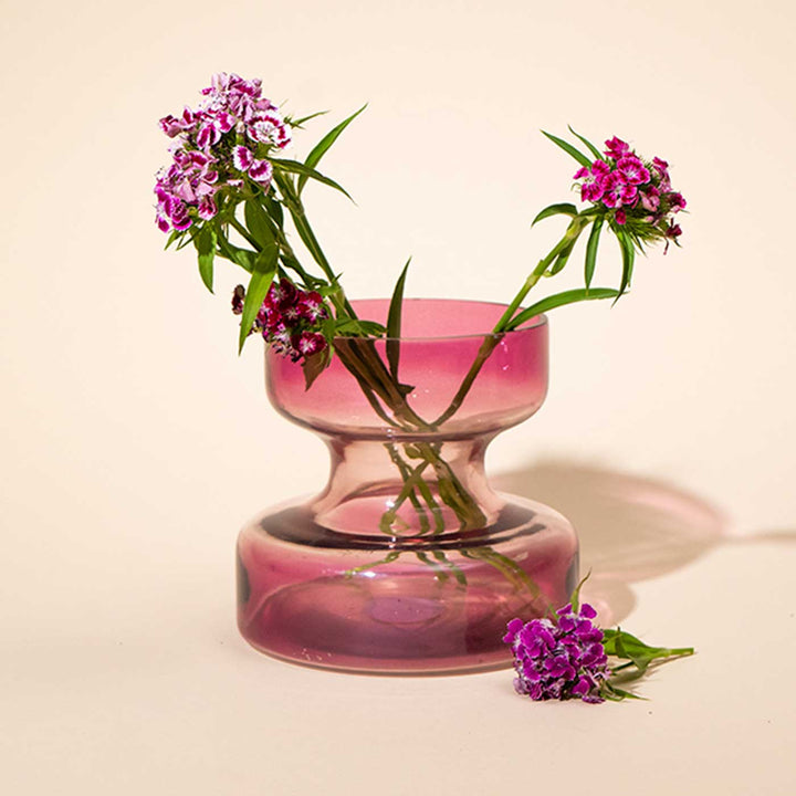 Handmade Ombre Lilac Glass Vase