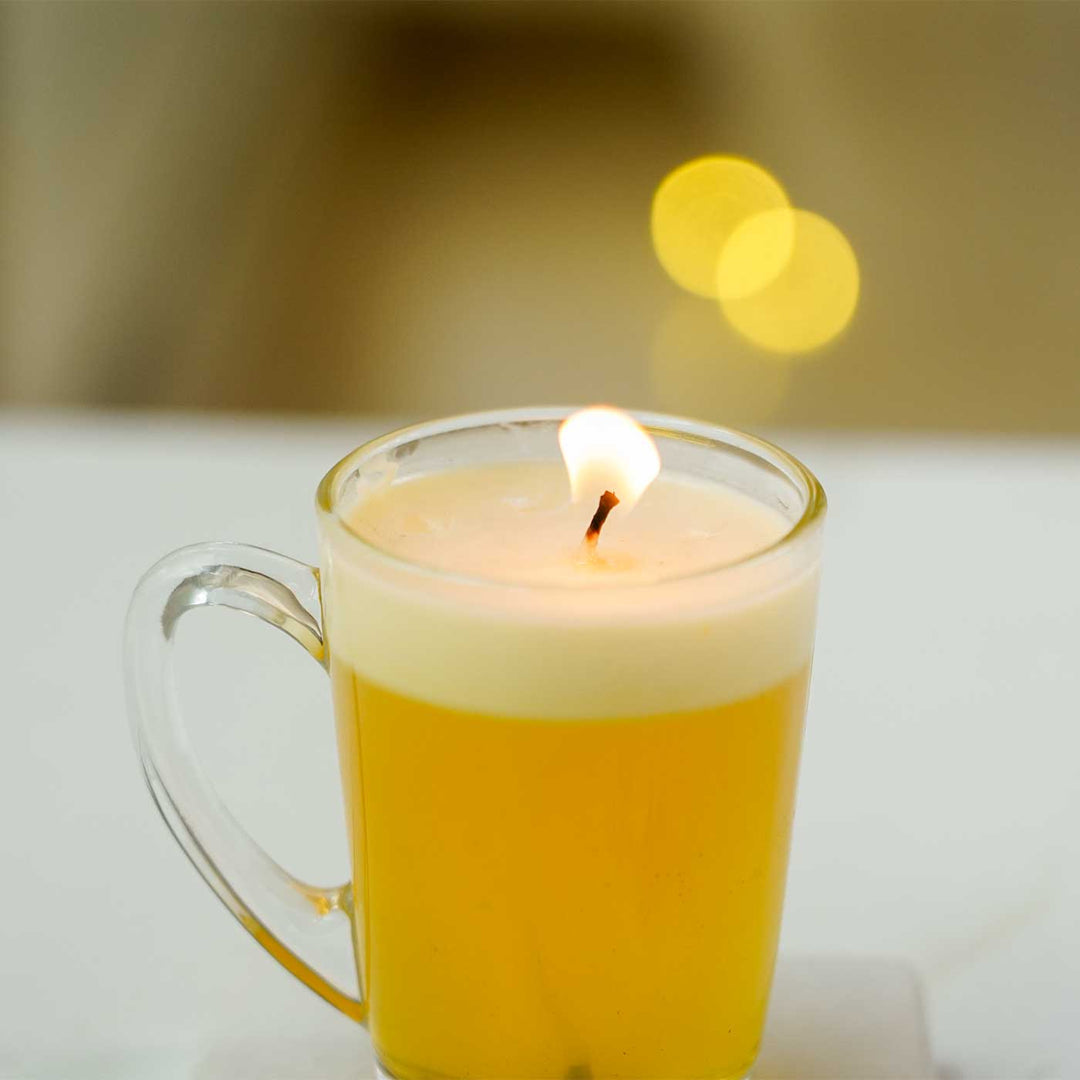 Handmade Beer Small Jar Wax Candle