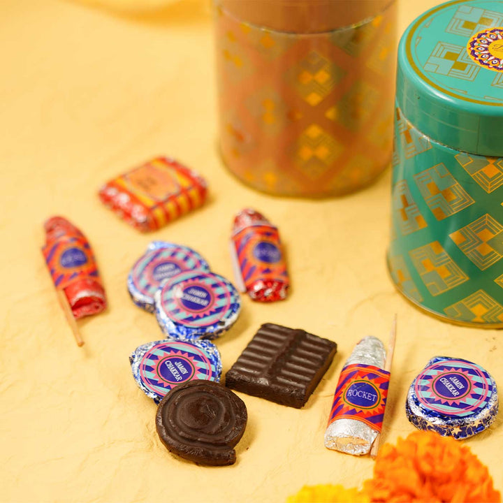 Handmade Chocolate Cracker Tin | Set of 20